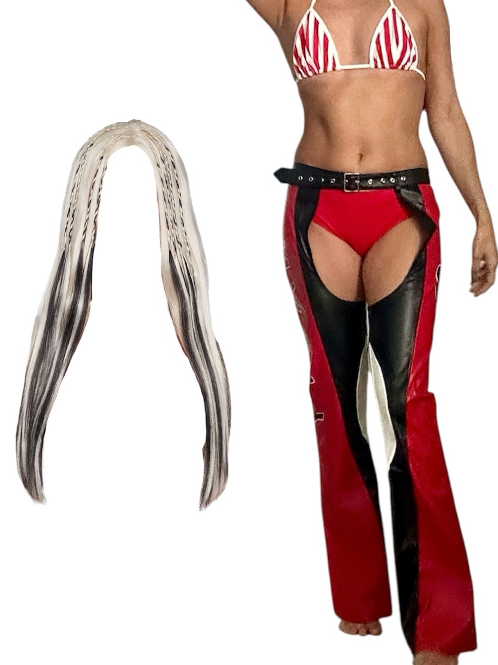 Trick N’ Treatz - Too Nasty Costume Set + Braided Wig